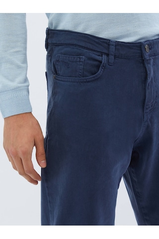 Kip İndigo Dokuma Carrot Fit Casual Pamuk Karışımlı Pantolon 6542368 İndigo