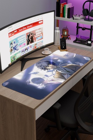 Bungou Stray Dogs Anime V2 - 90x40 Xxl Gaming Kauçuk Kaymaz Taban Mouse Pad Fare Altlığı