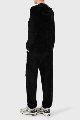 Emporio Armani Regular Fit Kapüşonlu Logolu Kadife Dokulu Eşofman Takımı Kadın Eşofman Takımı Ew004748 Af26228 Uc001 Siyah