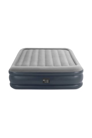 "INTEX Queen Deluxe Pillow Rest şişme yatak-Açık Gri- Queen çift kişilik" Açık Gri