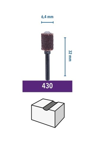 Zımpara Bandı Ve Mandren Aksesuar Seti Ahşap Ve Plastikte 60 Kumlu 6 4 Mm 2'li