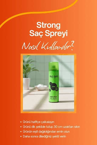 Akat Gardi Saç Spreyi Strong No:1 Yeşil 180 Ml