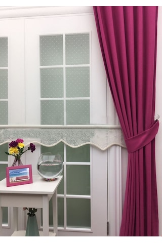 Taç Soft Fuşya Fon Perde Fuşya