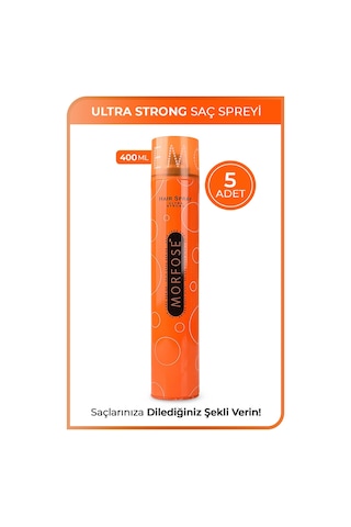 Morfose Ultra Strong Saç Spreyi 5 x 400 ML