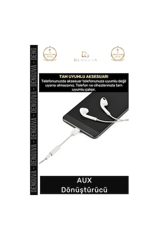 Dönüştürücü Phone 15 14 13 12 11 X 8 7 Plus Xs Max 35mm Stereo Kulaklık Çevirici Aux Dönüştürücü