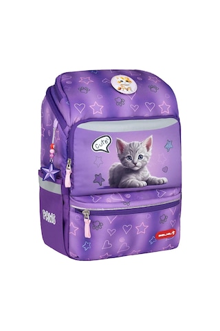 Belmil Cute Cat Zippy Okul Çantası 405-79 Çok Renkli