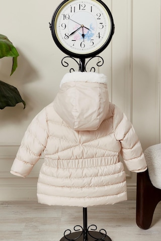 Benitto Kids Kız Bebek Kapüşonlu Kışlık Mont 51333 Bej