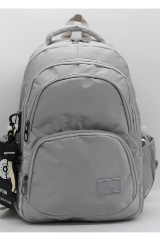 Gri Unisex Okul Çantası Su Geçirmez Kumaş Unisex Okul Sırt Çantası 34600 Gri