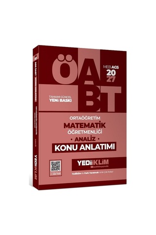Yediiklim 2027 Öabt Meb-ags Lise Ortaöğretim Matematik Öğretmenliği Analiz Konu Anlatımı