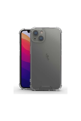 Apple Uyumlu iPhone 13 Mini Uyumlu Zore Kamera Korumalı Nitro Anti Shock Silikon-renksiz Renksiz -