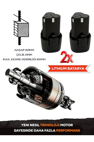 Schatz 12v Çift Akülü Şarjlı Dekupaj Testere Makinesi M151419