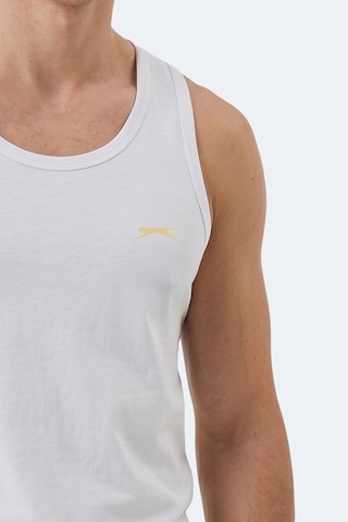 Slazenger Hokey Erkek Slim Fıt Kolsuz Beyaz Atlet