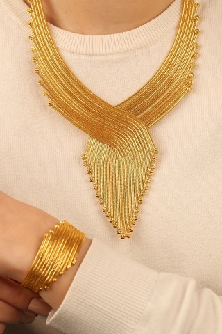 Çgkmücevherat Kalze Dorikalı Altın Kolye Klzdrklkly12 Gold