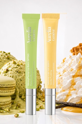 Creamy Spf Pairs - Güneşten Koruyucu & Dolgunlaştırıcı, Nemlendirici Etkili İkili Lip Balm Seti Bej & Altın Işıltılı Şeffaf