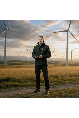 Sara Workwear Comfort Kışlık Parka Siyah