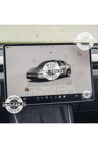 Tesla Model Y 15,4 İnç Navigasyon Uyumlu 9h Nano Ekran Koruyucu 2026-2027