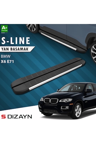 S-dizayn Bmw X6 E71 S-line Aluminyum Yan Basamak 193 Cm 2008-2014 A+ Kalite