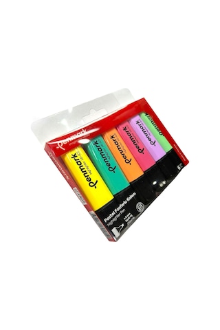 Penmark Fosforlu Kalem 6'lı Asetat Karışık Renk Pastel 8683181701809 Hs-505-6p 709699 Çok Renkli