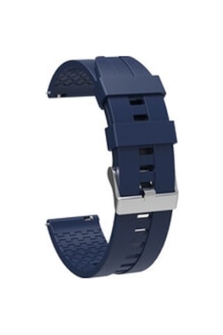 Samsung Galaxy Uyumlu Watch Active 2 44mm Krd-23 20mm Silikon Kordon - Lacivert