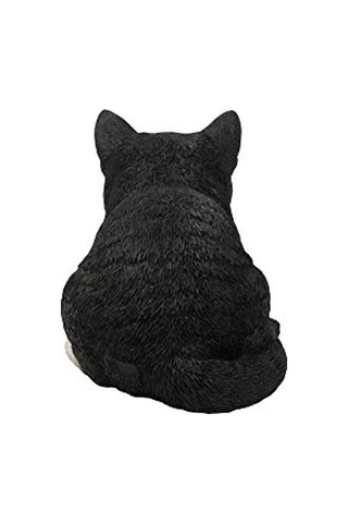 Ltd Geschenk Statue Schlafende Katze Schwarz Weiß