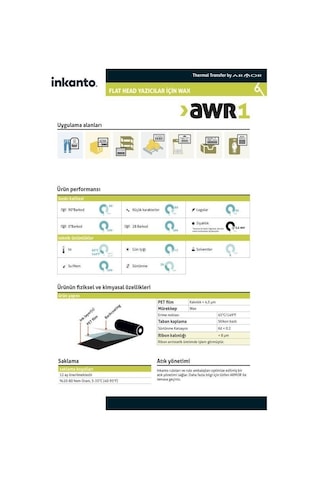 Inkanto Armor Awr1 110mm X 74m Wax Ribon 25 Li Paket 25