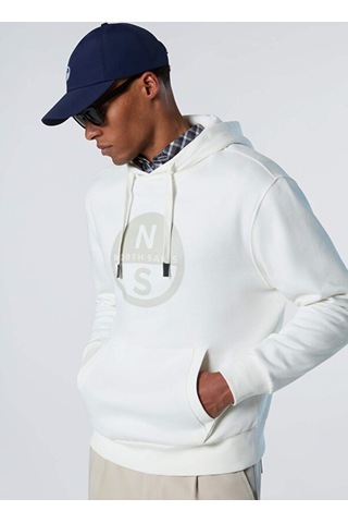 North Sails Kırık Beyaz Erkek %100 Pamuk Sweatshirt Ns0000691094