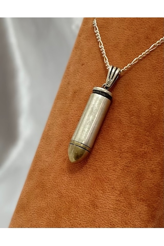 Mer Mi Modeli Gümüş Erkek Kolyesi F160020107