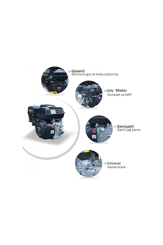 Datsu Dts Power 200 Benzinli Motor Kamalı Krank 6.5 Hp