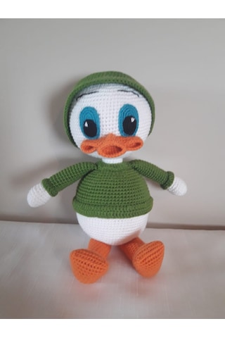 Amigurumi Yeşil Ördek Oyuncak