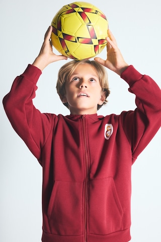 Defacto Galatasaray Kapüşonlu Fermuarlı Cepli Sweatshirt Basic Hırka Erkek Çocuk I6635a826wnrd119 Kırmızı-rd119
