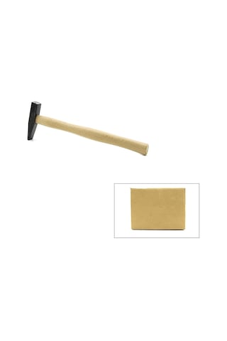 Sgs-870 Çekiç 100gr Ahşap Saplı 26cm Mavi Paslanmaz Demir Dövme Alaşımlı Çelik - 12'li Paket