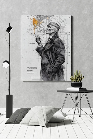 Peaky Blinders Shelby Smoke Kanvas Tablo