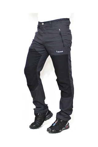 Mudwill Alpin Likralı Erkek Outdoor Pantolon Gri-Siyah