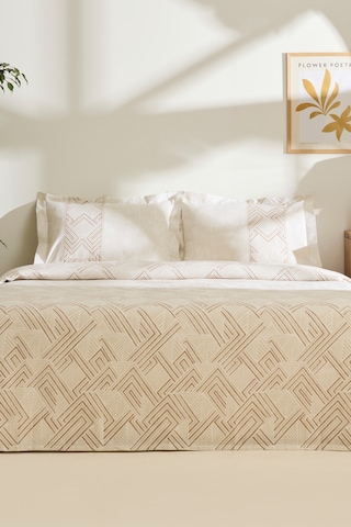 Kaşmir Home Sagan Çift Kişilik Pike Takımı Bej Bej