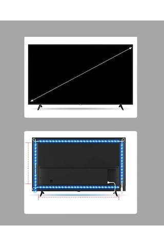 Northcity Müzikle Senkronize Led Şerit Tv Aydınlatma - Yeni Nesil Rgb Atmosfer Rgb-çoklu Renk