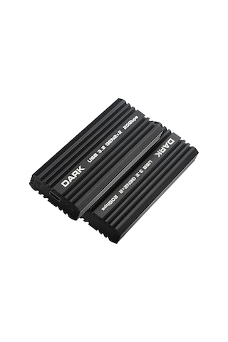 Usb3.2 Gen2 10gbps Type-c - M.2 Nvme & Sata Ngff Ssd Led Dokunmatik Ekranlı Disk Kutusu Dk-ac-dsem6