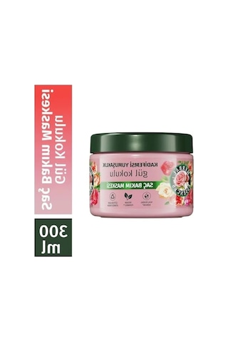 Gül Kokulu Saç Bakım Maskesi - 300ml Kadifemsi Yumuşaklık İçin