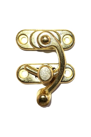 Kablo Kroşeleri Yay Gözü, Ahşap Kutu Klipsi - Küçük 28x33 Mm, Sarı, 100 Adet