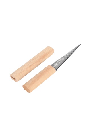 Geeroyoo Bar Ve Restoranlar İçin Ahşap Saplı Halka Buz Kesici Bıçağı - Dayanıklı Yüksek Karbon Çelik Bıçak Ve Koruyucu Kılıf Diğer