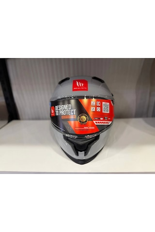 Mt Helmets Mt Braker Sv Solid A12 Kask Parlak Nardo Gri