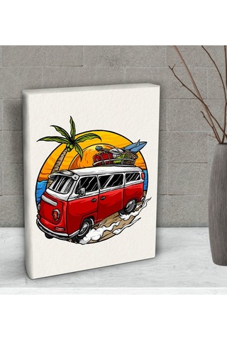 Bk Gift Klasik Araç Tasarımlı Dekoratif Mini Kanvas Tablo 15X20Cm (506660943)