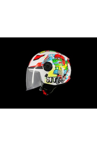 Kask Mt Çocuk Lıte Dino A0 Beyaz Beyaz