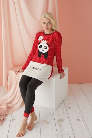 Polkan 5180 İnterlok Polarlı Bayan Pijama Takımı-4432-KATALOG RENGİ Çok Renkli