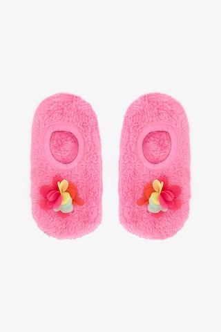 Penti Pembe Kız Çocuk Pretty Nakışlı Tokalı Kaymaz Tabanlı Ev Patiği