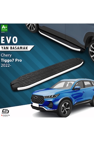 S-dizayn Chery Tiggo7 Pro Evo Aluminyum Yan Basamak 183 Cm 2022 Üzeri