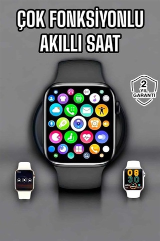 Akıllı Saat Amoled Ekran Gps Ve Uyku Takibi Bluetooth Bağlantılı Siyah