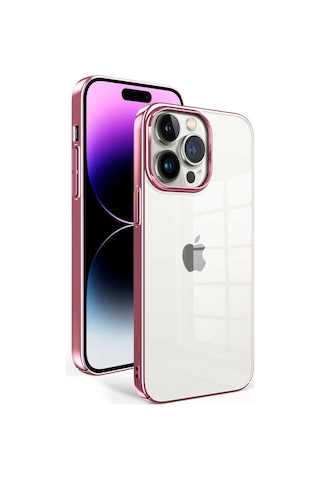 Zeyline Apple Uyumlu iPhone 14 Pro Max Zore Sun Kapak-rose Gold