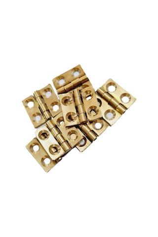 Pirinç Sabit Yaprak Menteşe 40x40x2 Mm 4 Cm Dekoratif Menteşe / 5 Adet