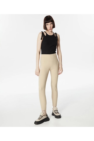 Skınny Fit Pantolon-bej Naturel