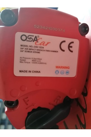 Osacar Osc 5234 3/4 Havalı Somun Sıkma Sökme